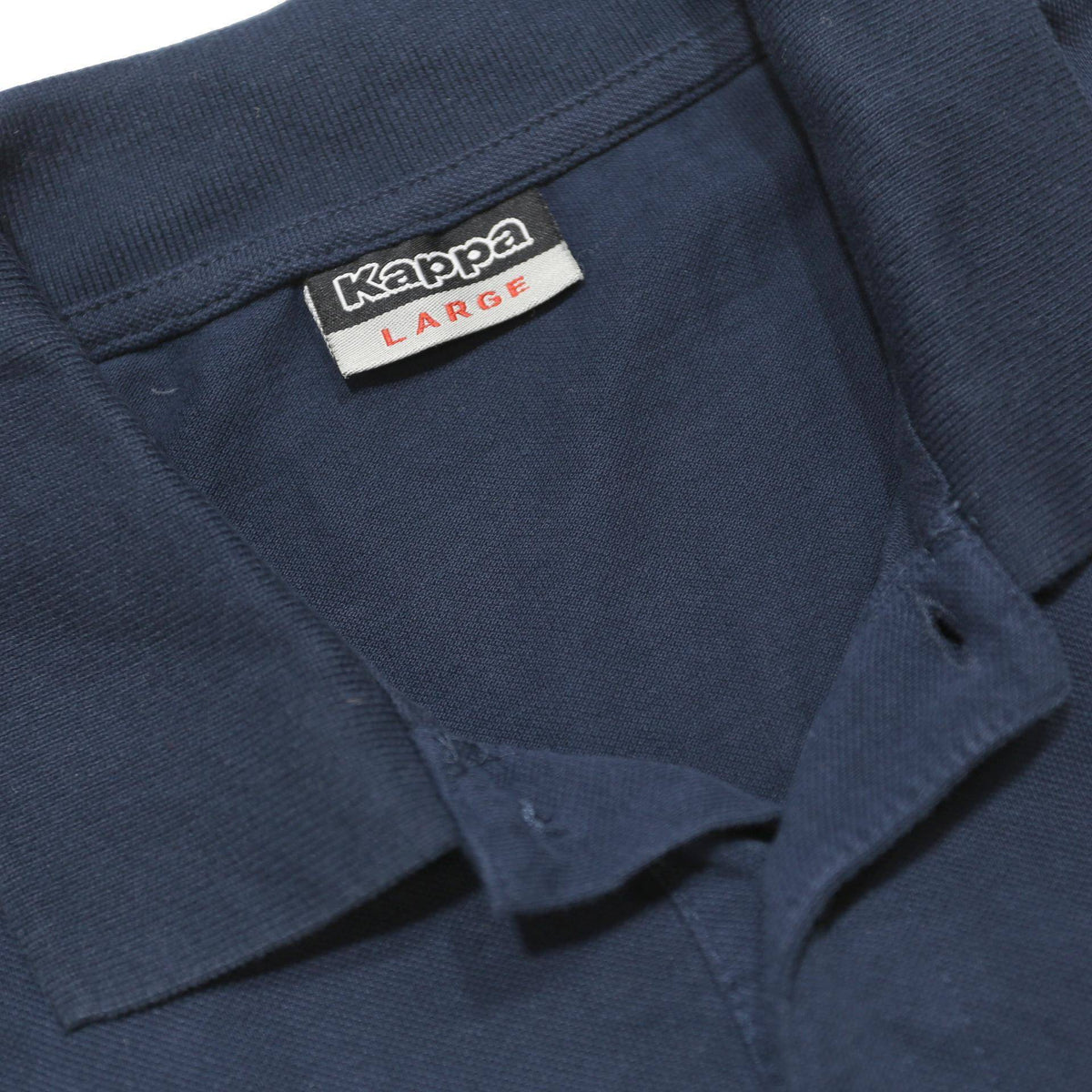 KAPPA Mens Blue Polo Shirt Short Sleeve Cotton L Basic Casual