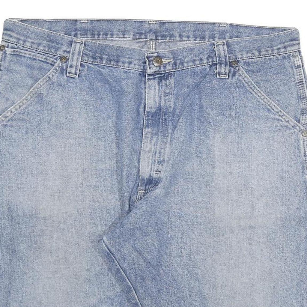 WRANGLER Mens Denim Blue Casual Shorts 3XL W38 Cotton Blend Workwear