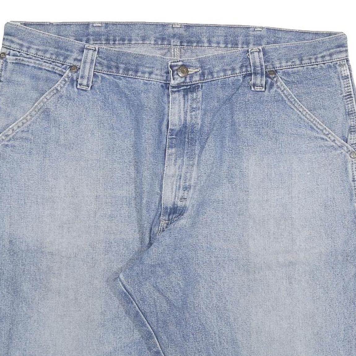 WRANGLER Mens Denim Blue Casual Shorts 3XL W38 Cotton Blend Workwear