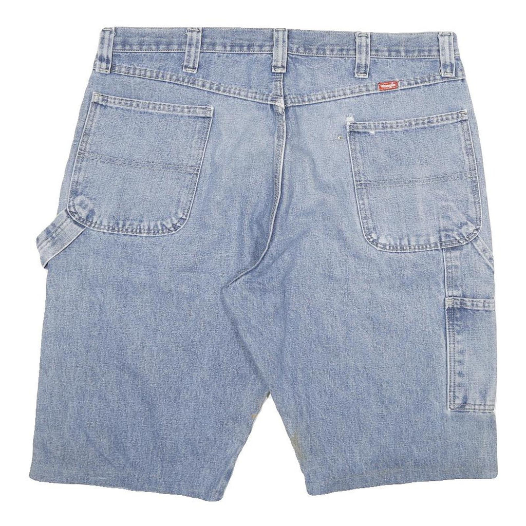 WRANGLER Mens Denim Blue Casual Shorts 3XL W38 Cotton Blend Workwear