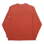 CARHARTT Mens Rust Orange Workwear Pocket Long Sleeve Henley XL Cotton Blend