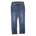 SILVER Womens Jeans Blue Regular Straight Denim Medium W32 L32 Stylish Stitching