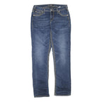 SILVER Womens Jeans Blue Regular Straight Denim Medium W32 L32 Stylish Stitching