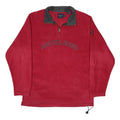 NAUTICA Mens Red & Grey Pullover Plain Zip Crew Neck Basic Knit L Nautica Jeans