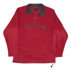NAUTICA Mens Red & Grey Pullover Plain Zip Crew Neck Basic Knit L Nautica Jeans