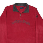 NAUTICA Mens Red & Grey Pullover Plain Zip Crew Neck Basic Knit L Nautica Jeans