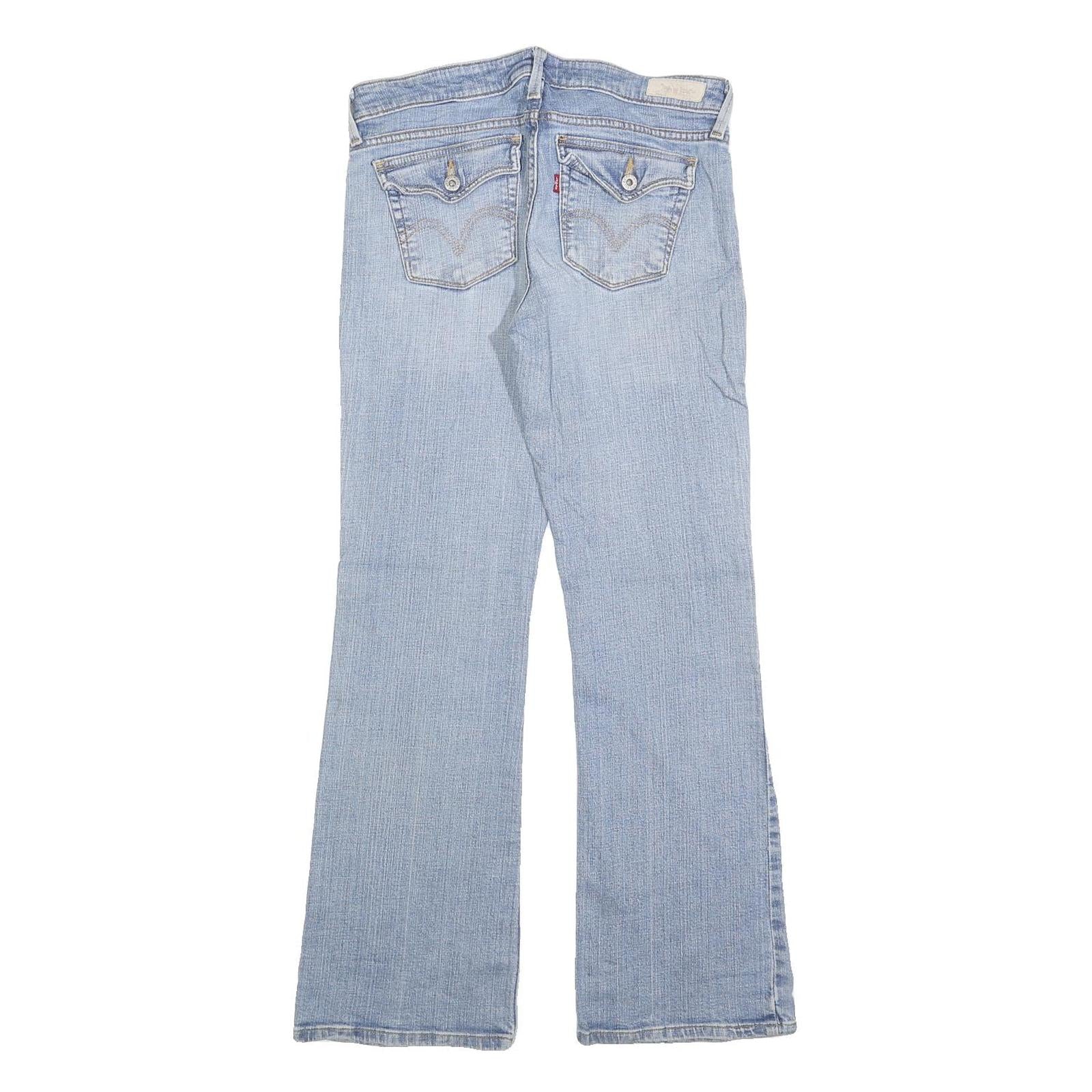 LEVI'S Womens 545 Jeans Blue Regular Bootcut Denim Light W32 L32 Classic Fit