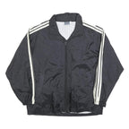 CRAZY WAVE Mens Black & Cream Retro Sports Zip Jacket Polyester Blend S