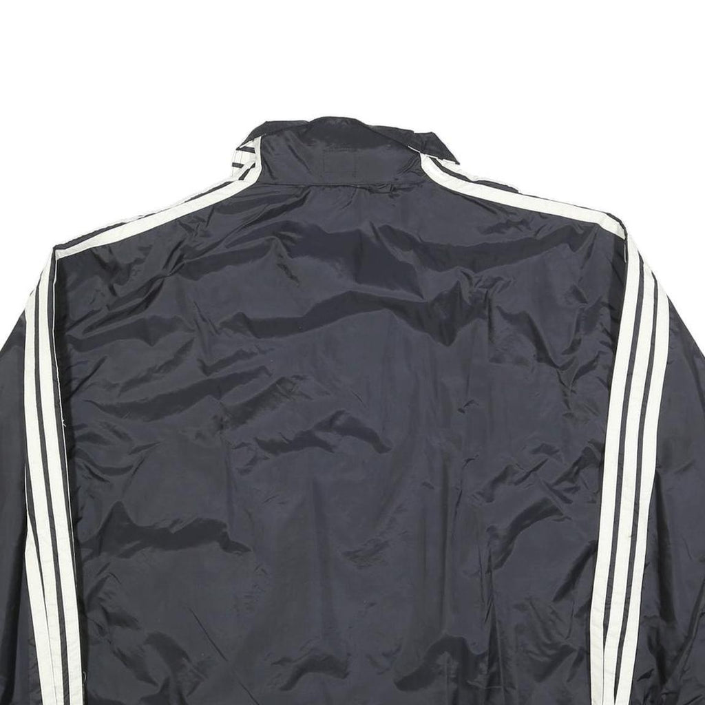 CRAZY WAVE Mens Black & Cream Retro Sports Zip Jacket Polyester Blend S