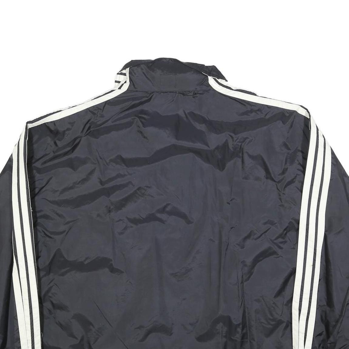 CRAZY WAVE Mens Black & Cream Retro Sports Zip Jacket Polyester Blend S