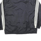 CRAZY WAVE Mens Black & Cream Retro Sports Zip Jacket Polyester Blend S