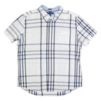 TOMMY HILFIGER Slim Fit Mens Shirt White Check XL