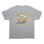 HARLEY DAVIDSON Mens Grey & Orange Graphic T-Shirt XL Short Sleeve Crew Neck