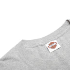 HARLEY DAVIDSON Mens Grey & Orange Graphic T-Shirt XL Short Sleeve Crew Neck
