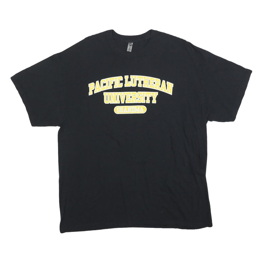 OURAY Mens Black Pacific Lutheran University Grandma T-Shirt XL Short Sleeve