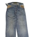 ALFAMACHINE Mens Jeans Blue Regular Straight Denim Medium W38 L32 Workwear