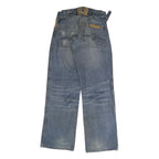 ALFAMACHINE Mens Jeans Blue Regular Straight Denim Medium W38 L32 Workwear