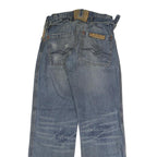 ALFAMACHINE Mens Jeans Blue Regular Straight Denim Medium W38 L32 Workwear