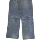 ALFAMACHINE Mens Jeans Blue Regular Straight Denim Medium W38 L32 Workwear