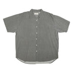 FADED GLORY Mens Grey & White Patterned Shirt XL Cotton Blend Casual Button Down
