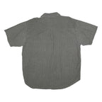 FADED GLORY Mens Grey & White Patterned Shirt XL Cotton Blend Casual Button Down
