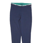 TOMMY JEANS Womens Joggers Navy Blue Slim Tapered M W28 L28 Logo Waistband