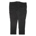 C&A Cargo Mens Trousers Black Regular Tapered W43 L31