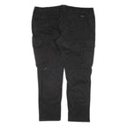 C&A Cargo Mens Trousers Black Regular Tapered W43 L31