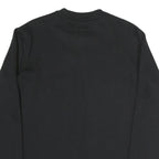 CHAMPION Mens Black Crew Neck S Sweatshirt Cotton Blend Classic Logo