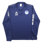 ADIDAS Mens Blue Club Des 100 Crew Neck S Sports Sweatshirt Pullover