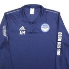 ADIDAS Mens Blue Club Des 100 Crew Neck S Sports Sweatshirt Pullover