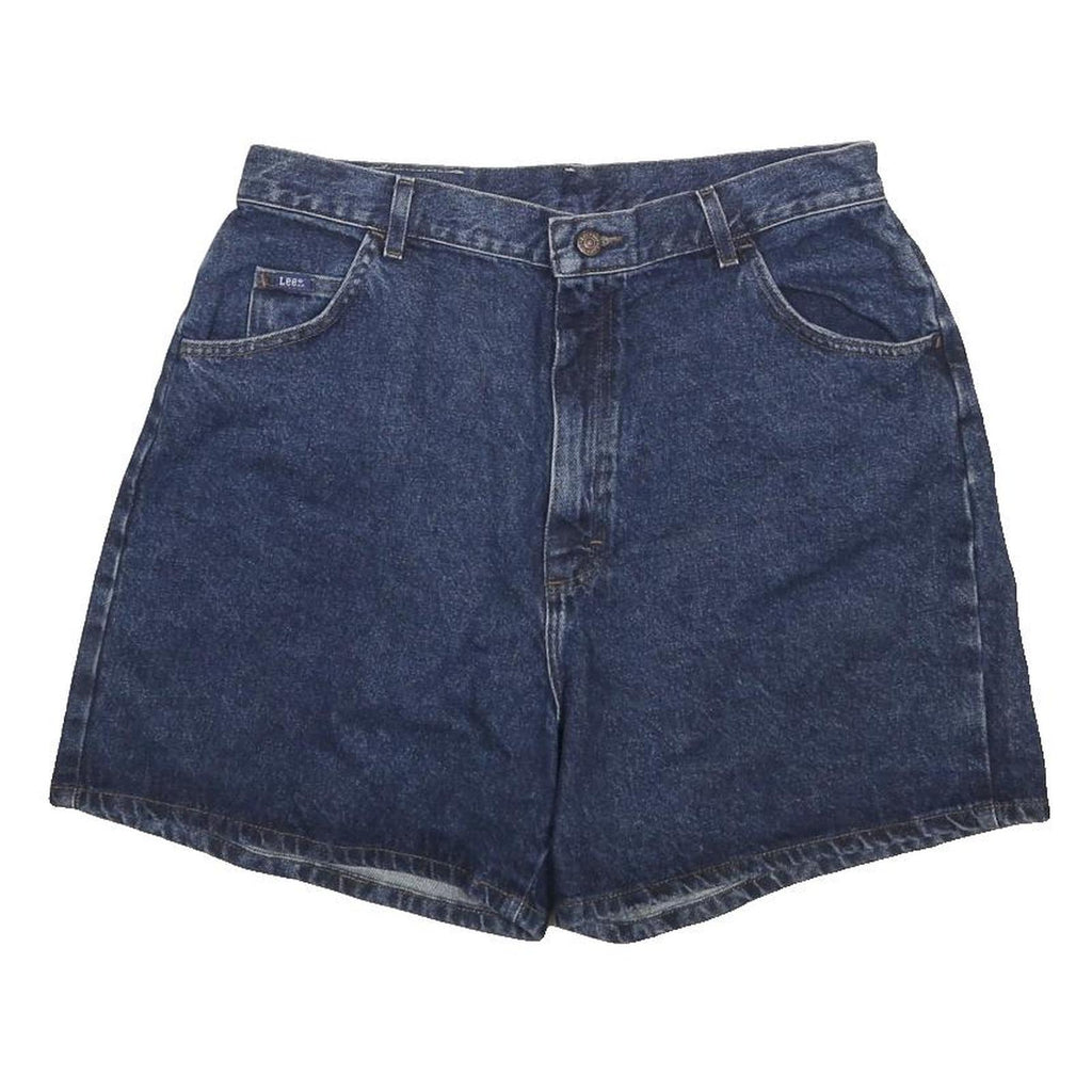 LEE Womens Denim Blue Casual Shorts L W32 Classic Cotton Pockets