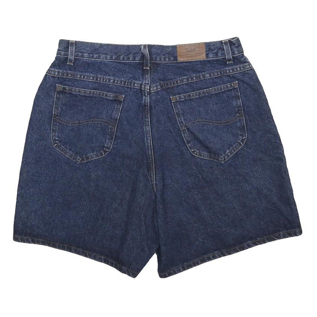 LEE Womens Denim Blue Casual Shorts L W32 Classic Cotton Pockets