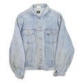 LEE Mens Blue Denim Jacket XL Cotton Blend Button Closure Classic Fit Casual