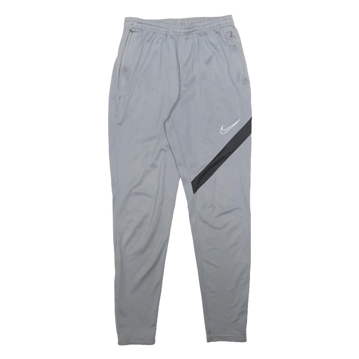 NIKE Mens Joggers Grey & Black Slim Tapered S W24 L28 Athletic Sportswear