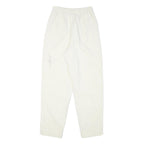 SEASON TICKET Womens Cotton Blend White Relaxed Straight Trousers W24 L28 Casual