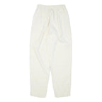 SEASON TICKET Womens Cotton Blend White Relaxed Straight Trousers W24 L28 Casual