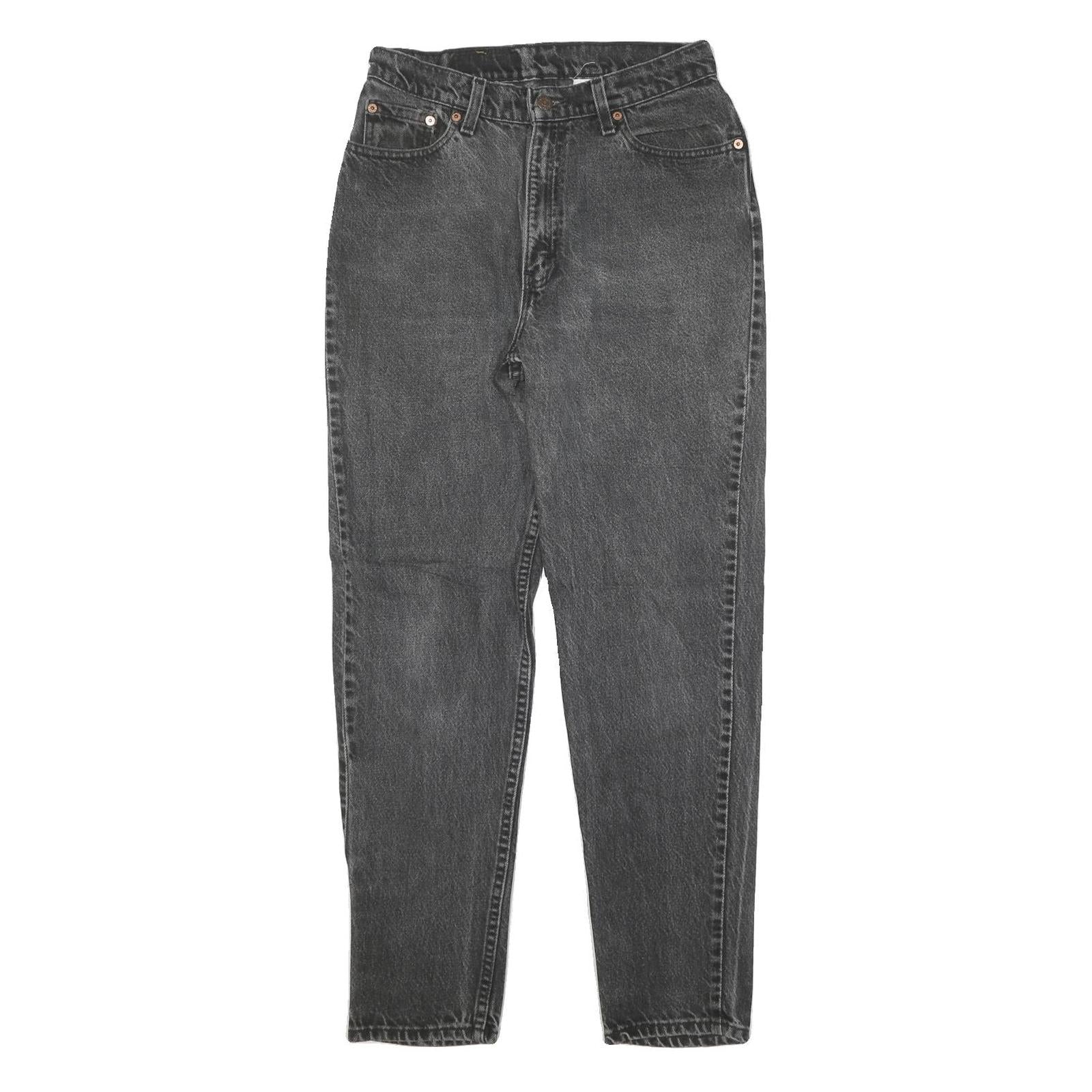 LEVI'S 512 Womens Jeans Black Slim Skinny Denim Medium W27 L29 Classic Style