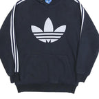 ADIDAS Womens Black Hoodie XL Cotton Blend Sportswear Casual Pullover