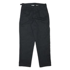 DICKIES Mens Cotton Blend Black Regular Fit Straight Leg Trousers W32 L31