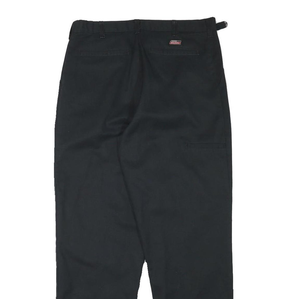DICKIES Mens Cotton Blend Black Regular Fit Straight Leg Trousers W32 L31