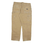 DICKIES Mens Regular Fit Beige Cotton Blend Denim W40 L32 Durable Workwear Jeans