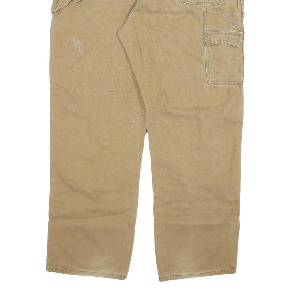 DICKIES Mens Regular Fit Beige Cotton Blend Denim W40 L32 Durable Workwear Jeans