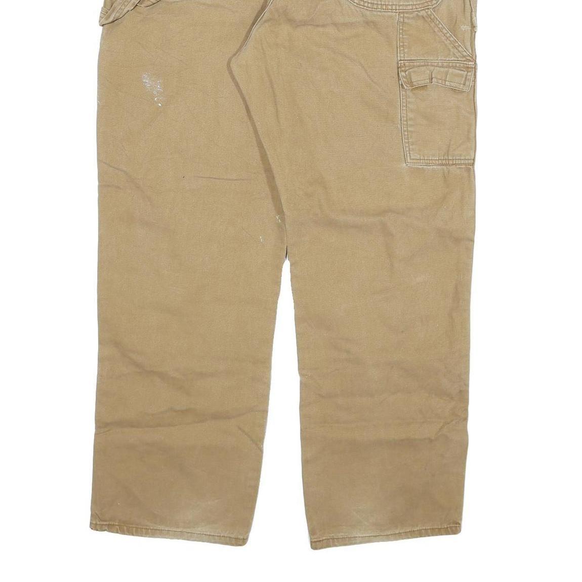 DICKIES Mens Regular Fit Beige Cotton Blend Denim W40 L32 Durable Workwear Jeans