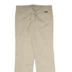 DICKIES Womens Cotton Blend Beige Regular Straight Trousers W33 L31 Workwear Zip