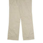 DICKIES Womens Cotton Blend Beige Regular Straight Trousers W33 L31 Workwear Zip