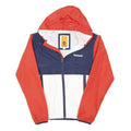 TIMBERLAND Boys Navy & Red Colourblock Windbreaker Jacket 12Y Polyester Blend