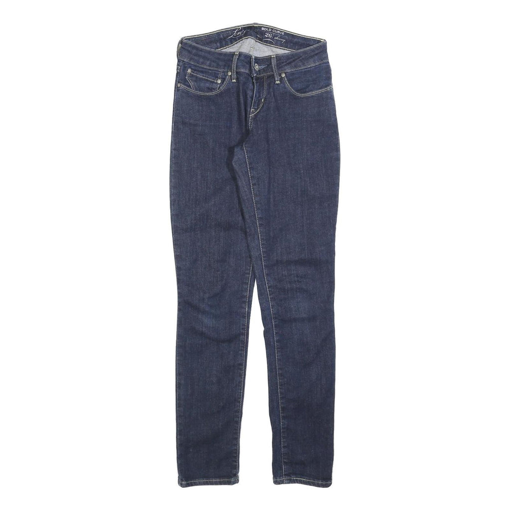 LEVI'S Womens Jeans Blue Slim Skinny Denim Medium W26 L30 Classic Fit Zip