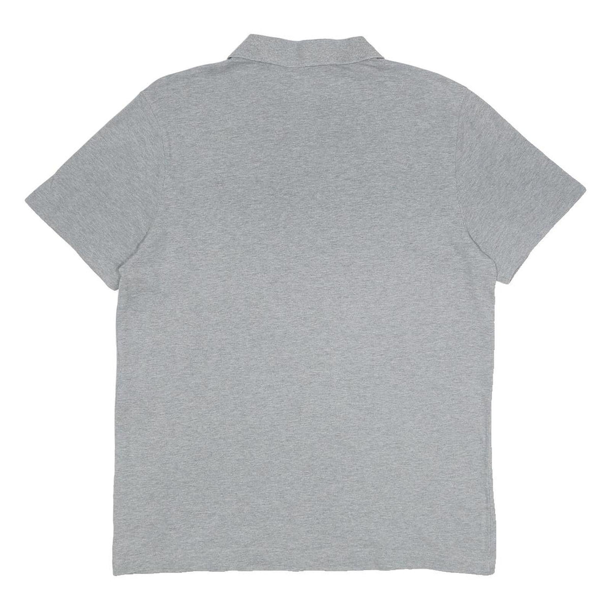 PUMA Mens Grey Short Sleeve Plain Polo Shirt L Cotton Casual Sport
