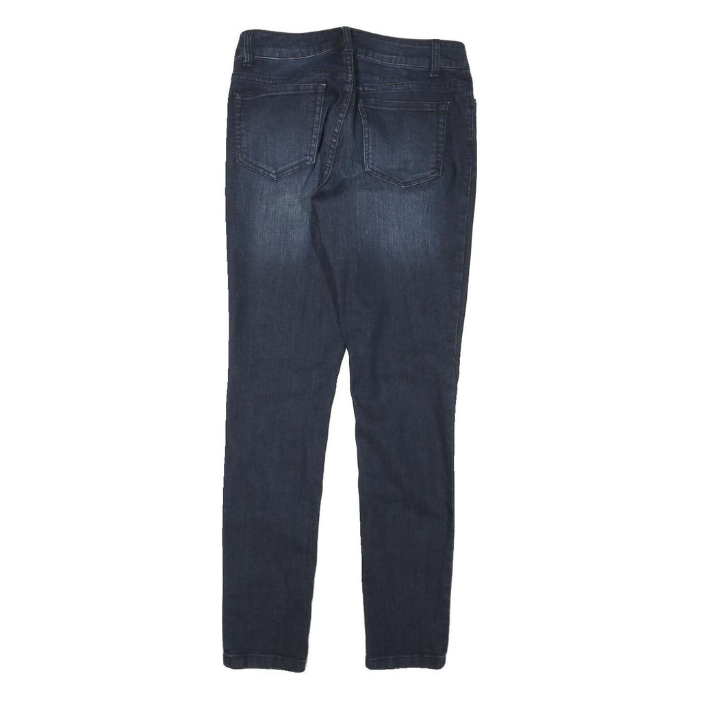 DKNY Womens Slim Blue Denim Jeans Cotton Blend Zip W28 L31 Stylish Fit